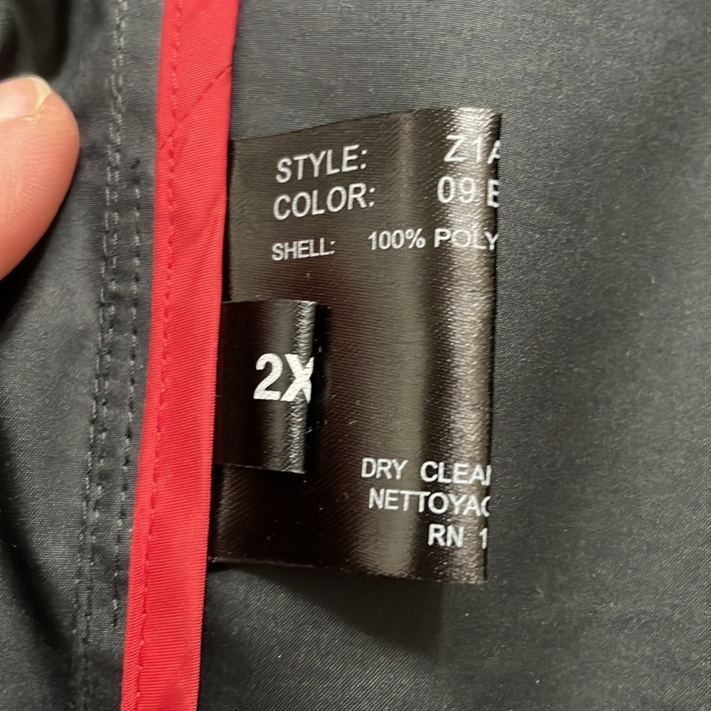 Sanyo | Womens Black Rain Coat Size 2X Z1A-88–014 - Picture 13 of 13